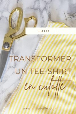 transformer tee-shirt en culotte