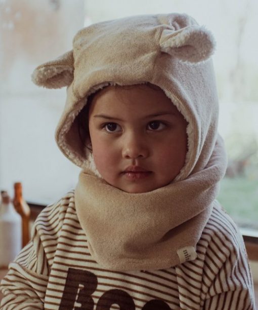 cagoule à oreilles latte