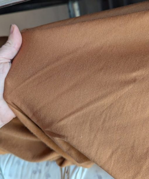 Molleton gratté cannelle