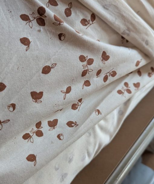 Alternative view of Jersey motif citrons cannelle sur écru