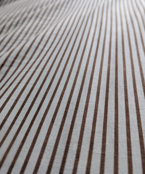 Alternative view of Jersey motif rayures cannelle