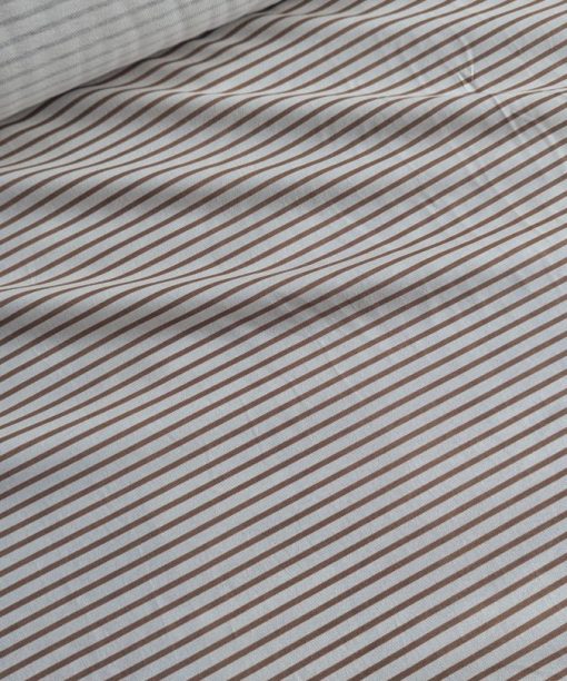 Jersey motif rayures cannelle